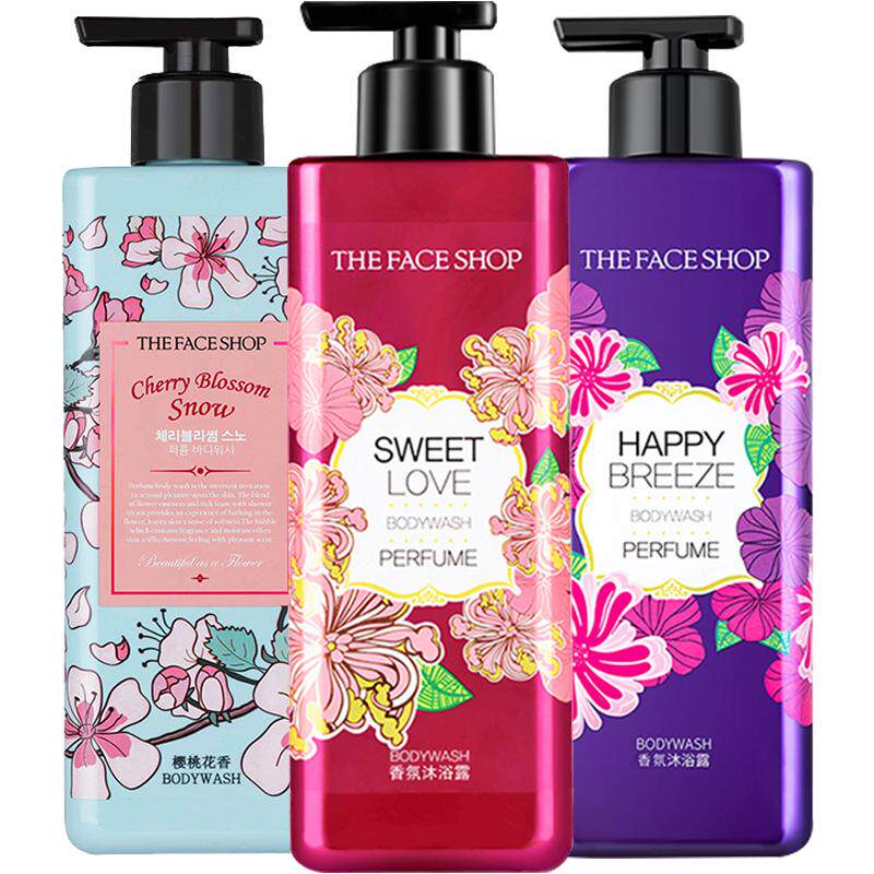 LG菲诗小铺香氛沐浴露500ml*3男女士香水型持久留香家庭装大容量