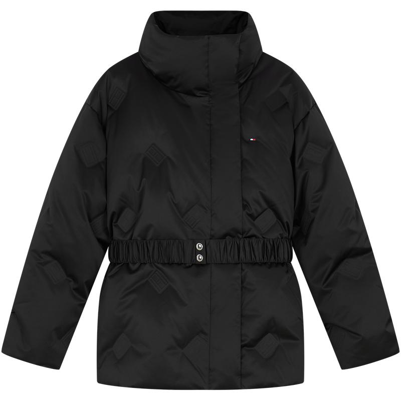 Tommy女90绒立领收腰宽松羽绒服