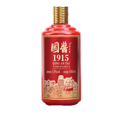 贵州青案台酱香型白酒1915酒500ml*6瓶粮食原浆窖藏坤沙老酒整箱