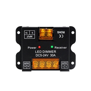 LED低压RGB调光控制器DC5v12v24v灯带灯条遥控三色双色调节器