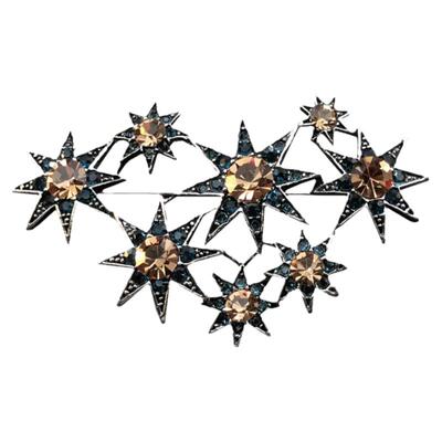 星空绽放复古胸针高档百搭配饰