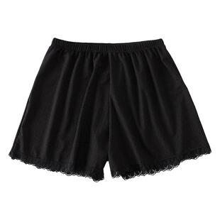 冰丝蕾丝安全裤防走光女夏薄款外穿不卷边宽松居家短裤打底保险裤