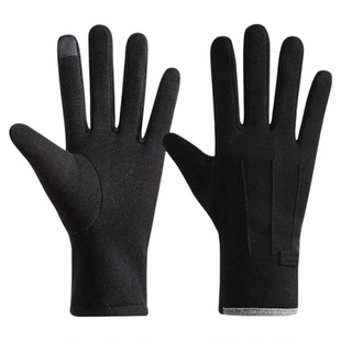 手套冬季防风防水加绒加厚保暖触屏女士发热手套骑行防寒骑车专用