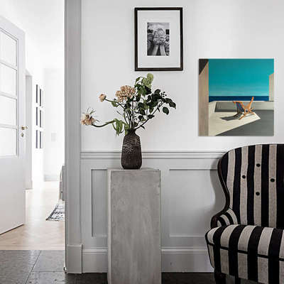 新疆包邮NONEART Darek小众现代写实油画美式玄关客厅餐厅北欧装