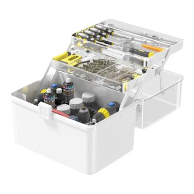 工具箱家用套装多功能五金收纳盒车载折叠收纳箱电工维修小手提箱