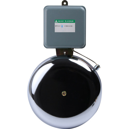 外击式电铃220V无火花学校上下课铃工厂上下班6寸8寸10寸12打铃仪