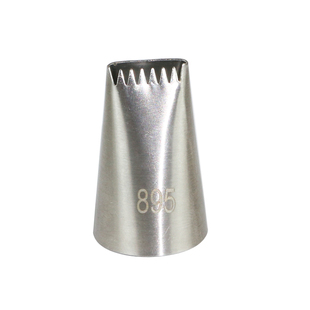 不锈钢裱花嘴排花嘴锯齿花边挤花篮嘴曲奇蛋糕波浪形奶油抹面花嘴