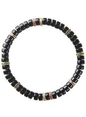 算盘珠黑玛瑙手串2025新款手饰品