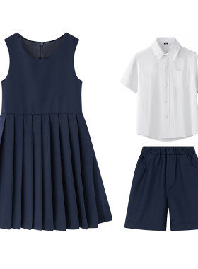 儿童演出服中小学生校服秋装套装英伦风马甲班服合唱团男女童套装