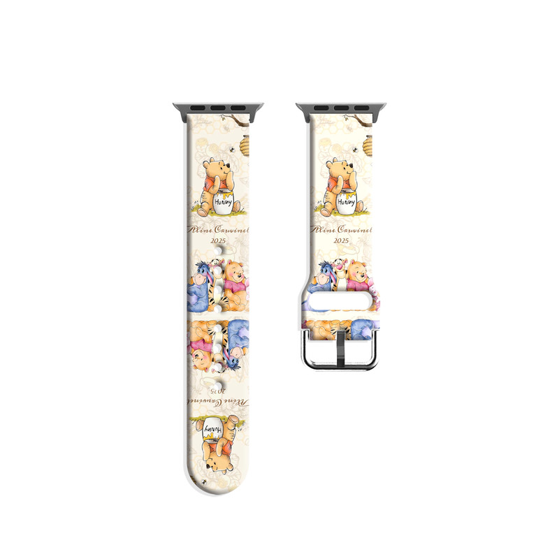 蜂蜜维尼适用Appleiwatchs11/10苹果手表表带SE不锈钢TPUs9/8/7