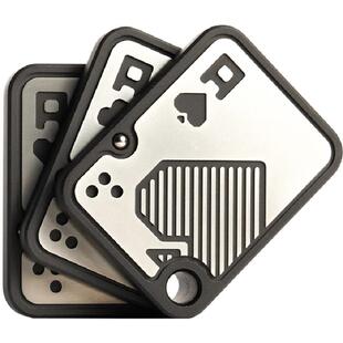 指玩屋 老铁匠啪啪牌3.0磁铁解压玩具黑科技扑克推牌edc指尖陀螺