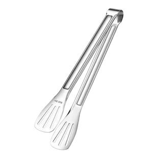 304不锈钢加厚食品夹子厨房烧烤烤肉煎牛排家用食物商用面包夹子