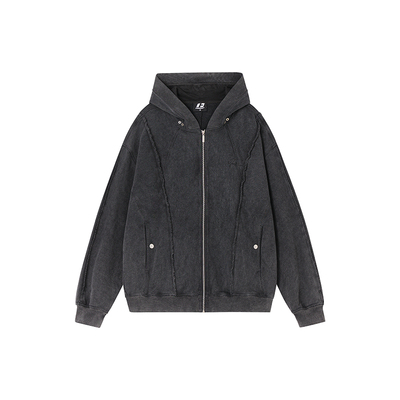 FORNINES美式复古做旧洗水卫衣