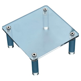 单层盲盒收纳展示架透明亚克力增高架手办香水模型摆件收拾陈列架