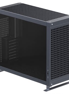 ABEE PIXEL TWO 钛灰玻璃侧板机箱 双360冷排支持E-ATX、EEB主板