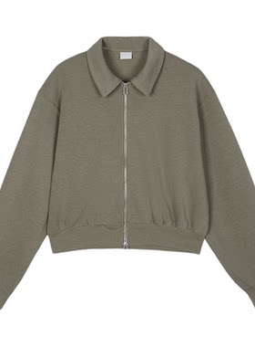 MOUSSY 春季新品简约通勤短款双头拉链夹克外套028IAB80-1006