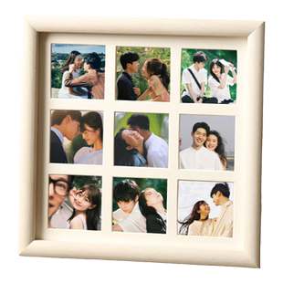 九宫格相框摆台洗照片定制diy拼图情侣拍立得打印纪念册挂墙创意9