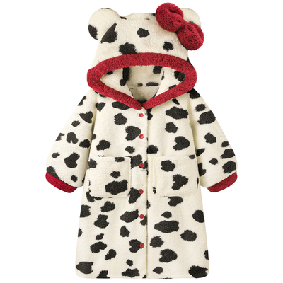 睡袍女款冬季珊瑚绒加厚保暖睡衣