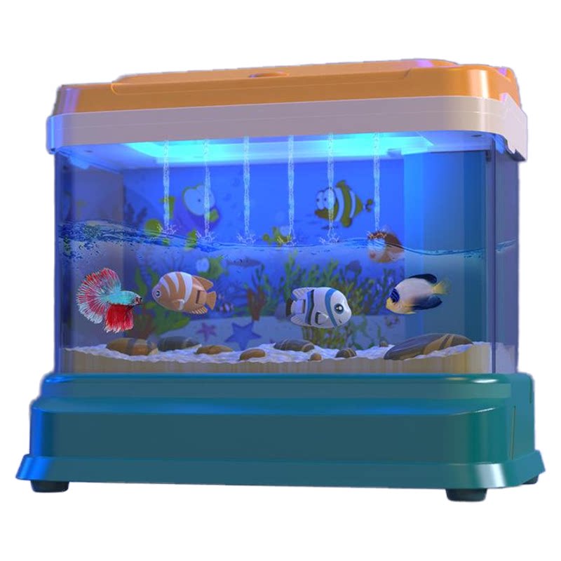 儿童仿真鱼缸欢乐水族箱养鱼男女抖音网红同款生日玩具礼物3-12岁
