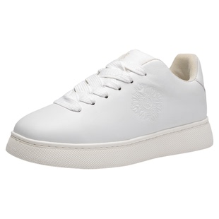 意大利诺贝达男鞋男士休闲鞋男意大利进口真皮板鞋厚底面包小白鞋