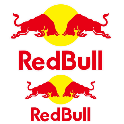 赞助商logo赛事改装红牛Redbull车身贴摩托装饰汽车个性创意拉花