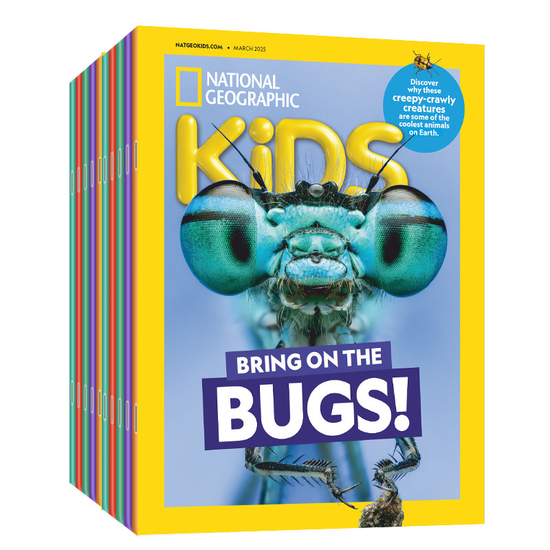 【11月新/年订阅】美国国家地理少儿National Geographic Kids 25年儿童英文原版杂志6-14岁初