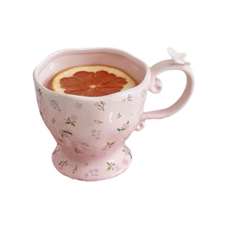 粉色少女心陶瓷水杯礼物
