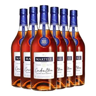 马爹利 蓝带干邑白兰地700mL六支保乐力加出品洋酒法国原瓶进口