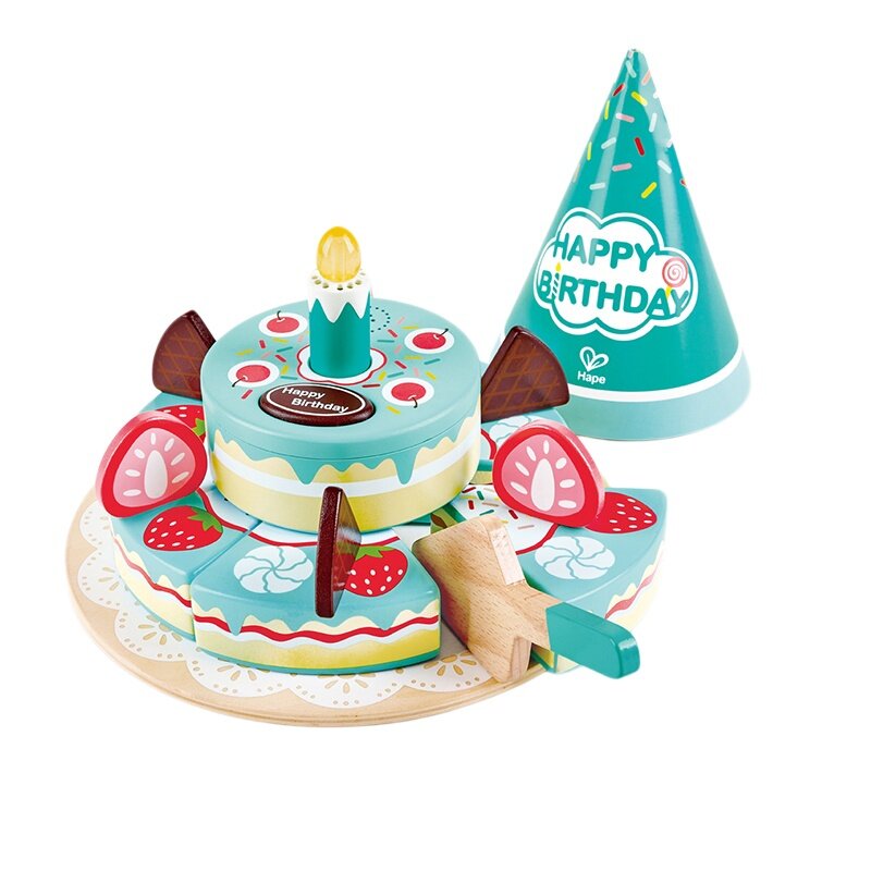 Hape声光互动生日蛋糕仿真模型