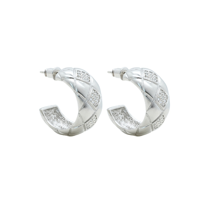 芙洛花什格雷系穿搭C圈耳饰