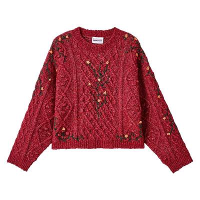 MICartsy手工立体刺绣羊毛衫