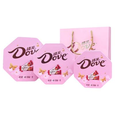 德芙牛奶巧克力礼盒装情人节礼物