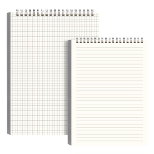 a4笔记本大学生专用考研上翻线圈本b5本子可平摊网格本加厚高中生a5小方格本横线格子本办公记事本课堂作业本