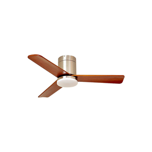 中古风客厅吸顶电扇灯实木复古卧室餐厅一体风扇灯商用吊扇无灯