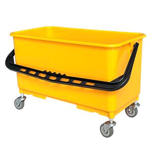 白云超宝B-042装蜡水桶长方形拖把方桶24L带轮子加厚清洁车塑料桶