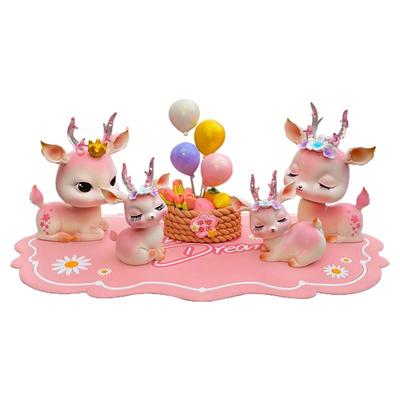 鹿车内饰品摆件可爱汽车装饰