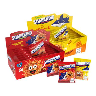 鲨鱼休闲干脆面印尼papatonk