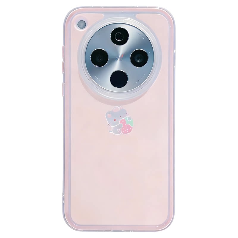 小清新猫咪草莓适用oppofindx8pro手机壳新品高级感findx9pro网红爆款手机壳mate80/70pro好看的外壳保护套女