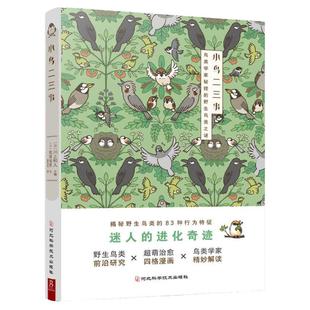小鸟二三事 揭秘83种野生鸟类的行为特征 鸟类观察手册科普读物鸟类自然科学 大百科鸟类图鉴书  *萌治愈四格漫画百科知识书籍