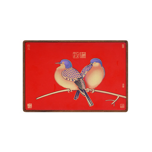 新中式送对象装饰吉祥节日礼物相框结婚摆台画办公室摆件铜装饰品