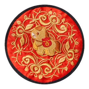 新年礼物马年文创春节中国风实用国潮刺绣杯垫中国特色礼品送老外