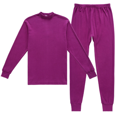 高领秋衣秋裤纯棉内衣套装胖知音