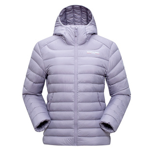 NORTHLAND诺诗兰鹅绒服秋冬新款女士三防轻量连帽保暖轻薄羽绒