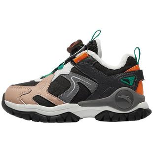 安踏儿童男小童棉鞋2025冬季新款保暖防滑加绒旋钮扣二棉鞋运动鞋