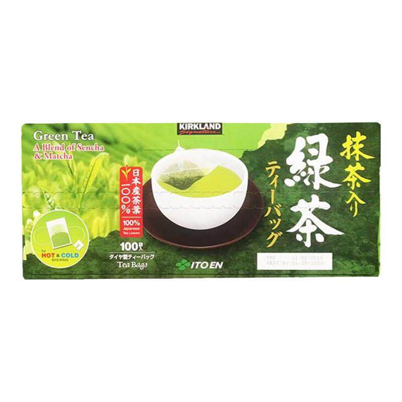 美国直邮 Kirkland柯克兰进口茶叶包伊藤园绿茶可冷泡抹茶包100袋