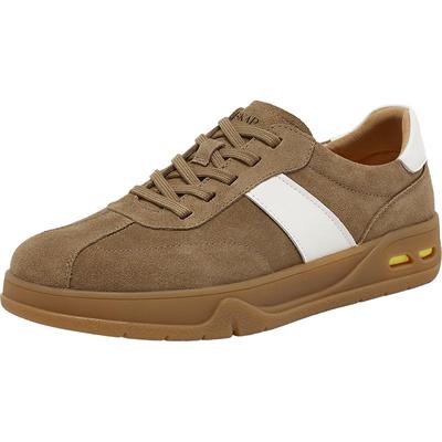 SKAP圣伽步男鞋2026春季新款德训鞋复古增高舒适厚底男款休闲鞋