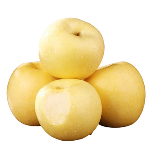 正宗黄元帅苹果新鲜水果粉面果刮泥果老品种黄金帅正宗黄香蕉苹果