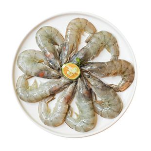 大洋世家黑虎虾大虾净重2.4斤新鲜1620规格600g/盒
