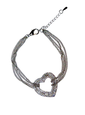 魅芽仙骨个性爱心项链女