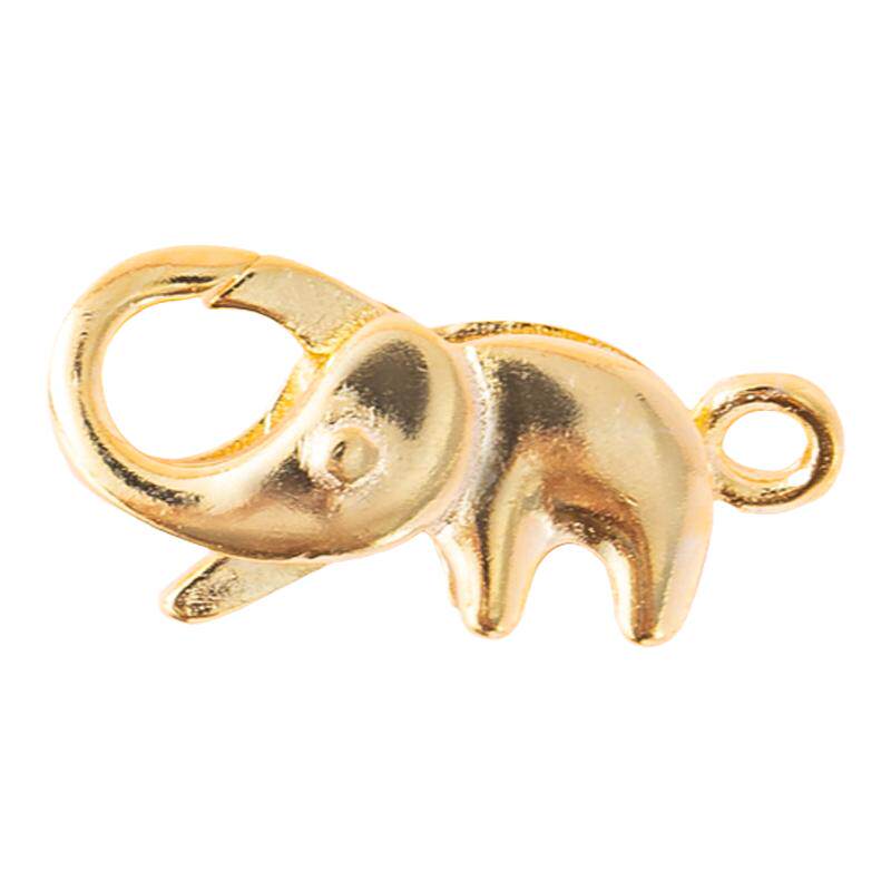 双面小象925纯银扣子diy配饰